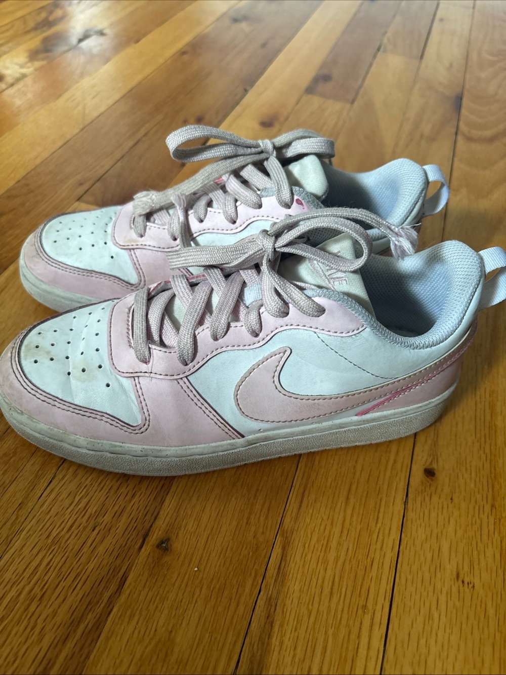 Nike Court Borough Low Pink White Youth 5 Y  Sneakers